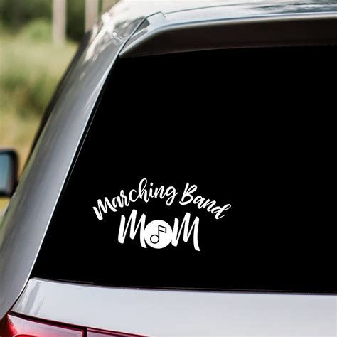 Marching Band Mom Vinyl Decal Sticker Etsy