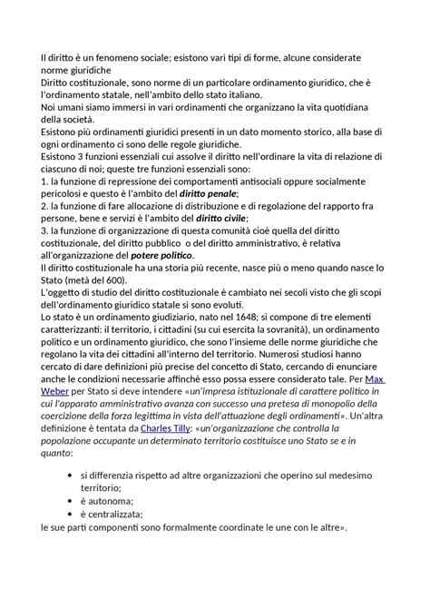 Appunti Diritto Costituzionale Docsity