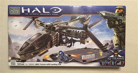 Amazon Mega Bloks Halo UNSC Falcon With Landing Pad Toys Games