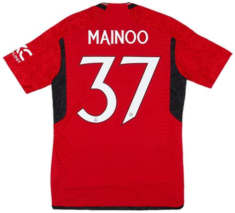 2023 24 Manchester United Authentic Home Shirt Mainoo 37