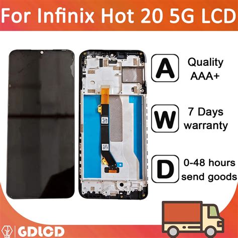 อะไหลหนาจอสมผส LCD พรอมกรอบ สาหรบ Infinix Hot G X Shopee Thailand