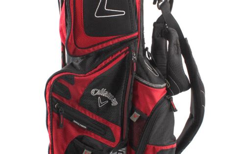 Callaway Diablo Edge Hybrid Golf Stand Bag Blackred Rain Hood Used