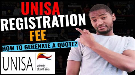 How Much Is The Registration Fee At Unisa How To Generate A Quotation