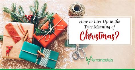 How To Live Up To The True Meaning Of Christmas Ferns N Petals