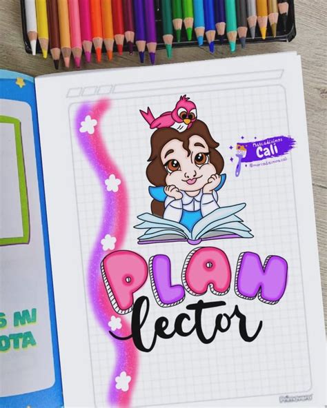 Cuaderno De Plan Lector Princesa En Portadas De Cuadernos Hacer