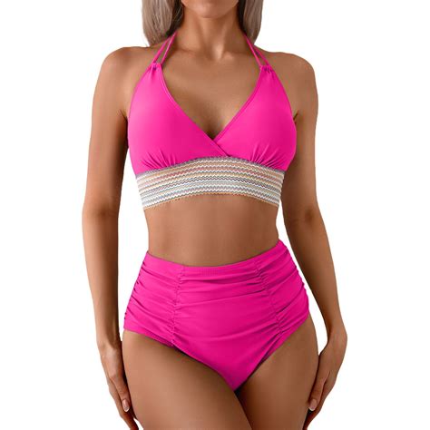 Divhosrg High Waisted Bathing Suit For Women Plus Size Bikini Sets For Women Cute Bathing