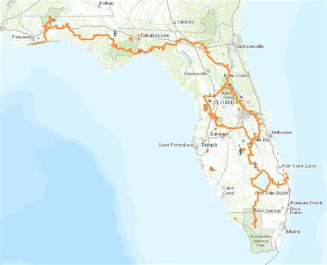 Florida Trail Map : Journal of Florida Studies