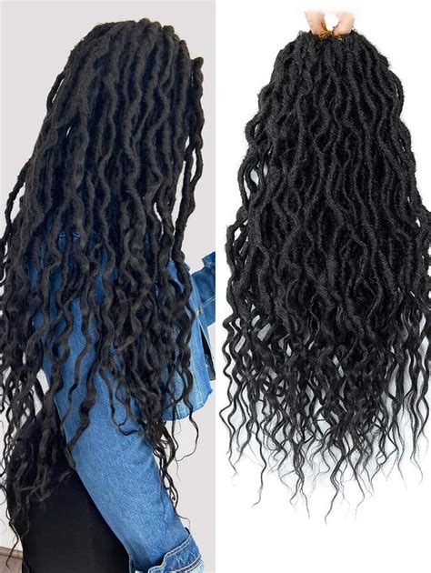 1 pièce Faux Locs Crochet Cheveux Déesse Locs Crochet Cheveux Doux