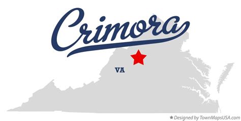 Map of Crimora, VA, Virginia