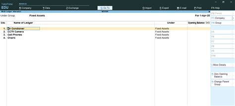 How To Create Multiple Ledger In Tally Prime