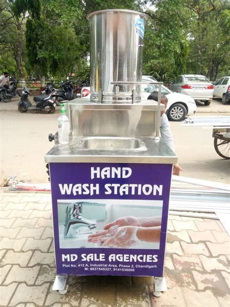 Jindal Stainless Steel Foot Operated Hand Wash Station At Rs 15000 In