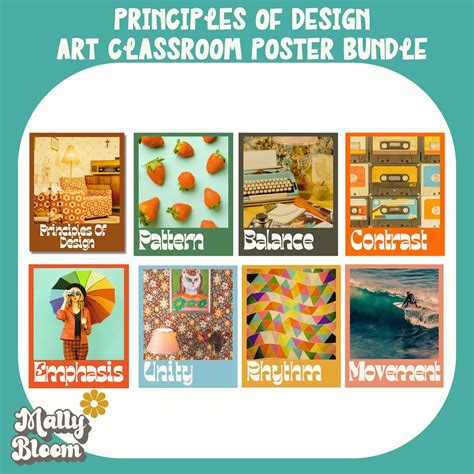 Principles Of Design Poster Bundle Elements And Principles Art