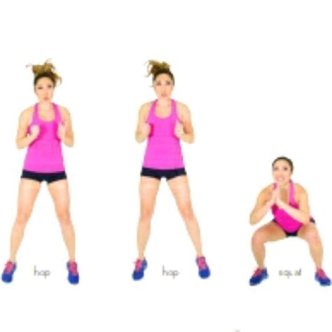 Hop Hop Squat By Shew F Exercise How To Skimble