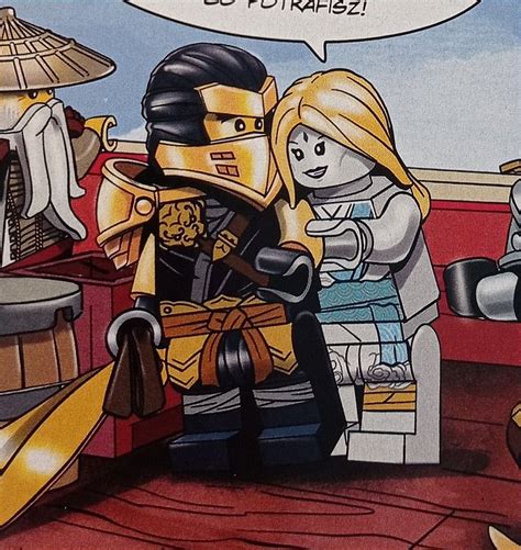 A Lego Man And Woman Dressed As Knights Talking To Each Other