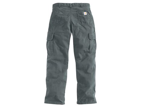 Carhartt Big Tall Flame Resistant Canvas Cargo Pants In Black For Men