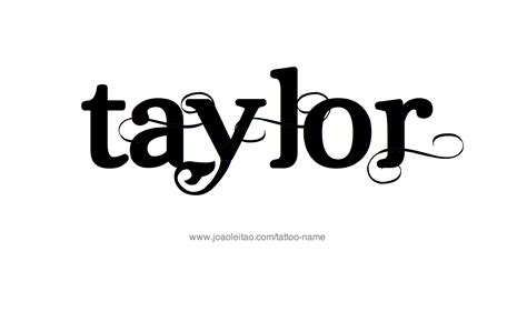 Taylor Name Tattoo Designs