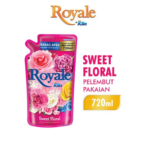 Jual Royale Pelembut Dan Pewangi Pakaian Sweet Floral Pouch 720 Ml