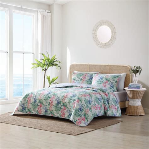 Tommy Bahama Home Tommy Bahama Island Orchid Cotton Reversible Pink