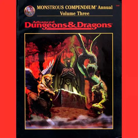 Monstrous Manual Annual Volume Three 1996 Vintage Rpg