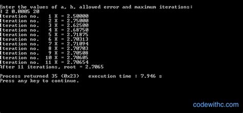 C Program For Bisection Method - Code With C