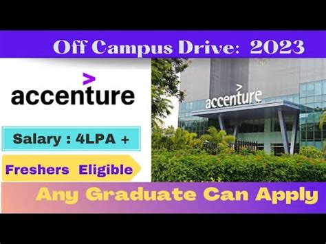 Accenture Off Campus Drive Accenture Hiring 2023 Freshers Accenture