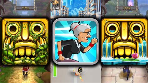 Temple Run 2 Blooming Sands Vs Angry Gran Run Vs Temple Run 2 Enchanted