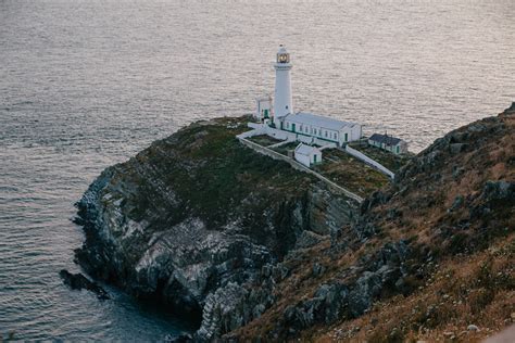 Sunset at South Stack Lighthouse - April Everyday