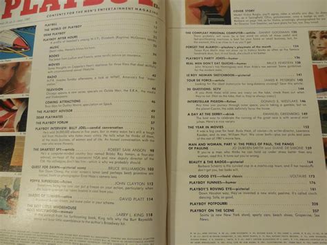 Playboy May 1982 Real Life Cop Nude Billy Joel Not Nude Stress 1982 Magazine