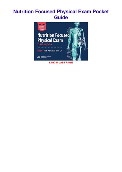 Ppt Pdf Download Nutrition Focused Physical Exam Pocket Guide