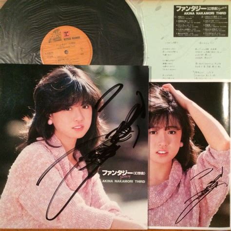 中森明菜 Lp レコード ファンタジー幻想曲 サイン 写真 セカンドラブ 自筆歌詞カード 3面のポートレート 歌姫 Cd Dvd