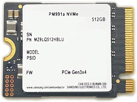 Samsung Gb Ssd M Mm Pm A Nvme Pcie Gen X Mz Lq Hblu