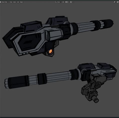 Artstation Anime Style Sci Fi Shoulder Weapons Pack Resources