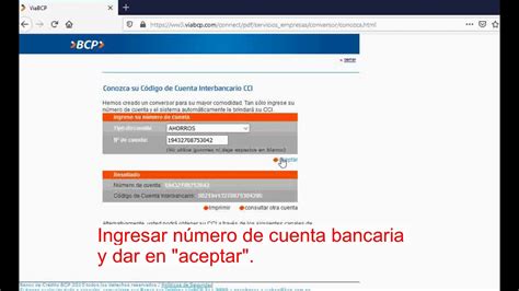 Como Saber Mi Cci Bcp Banco De Cr Dito Del Per Youtube