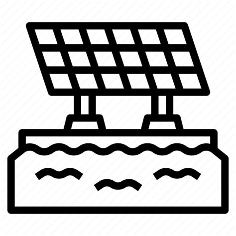 Floating Panel Plant Power Solar Icon Download On Iconfinder