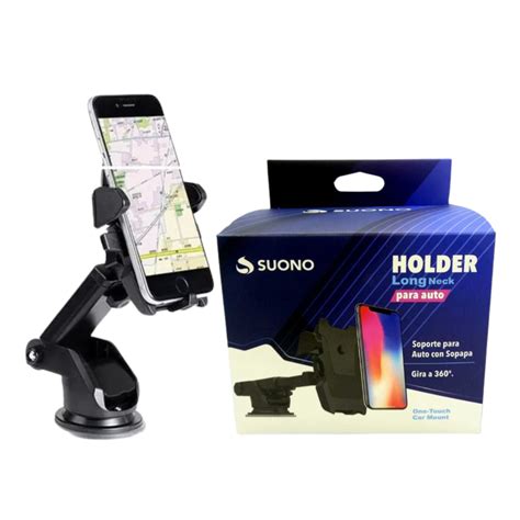 Soporte Celular Auto Vidrio Sopapa Extensible Gira