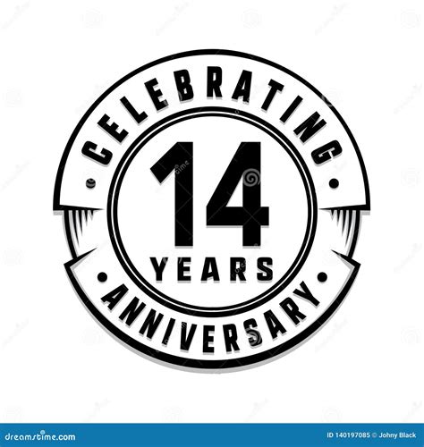 Years Anniversary Logo Template Th Vector And Illustration Stock