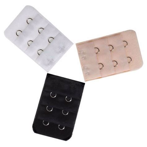 Bra Extender 2 3 4 Hooks Clip Black White Nude Beige Womens Maternity