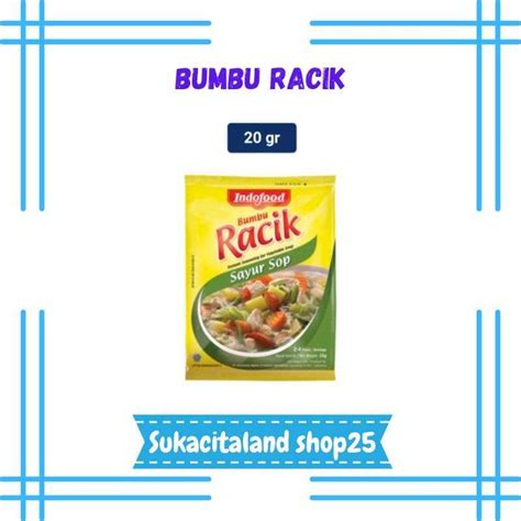 Jual Bumbu Racik Indofood Sayur Sop Gram Penyedap Rasa Penyedap