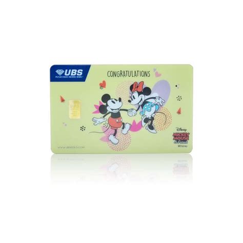 Promo Ubs Disney Mickey Minnie Congratulations Edition Gram