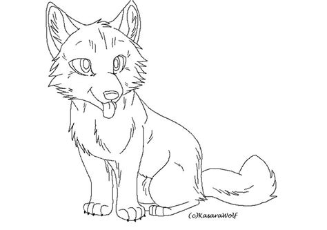 Wolf Pup Coloring Pages