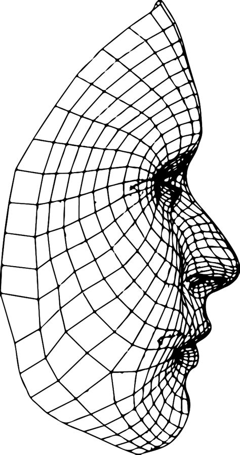 高清png透明图 人体头像结构手脚四肢五官3d立体运动全身线稿未来抽象酸性赛博朋克线描ai设计素材