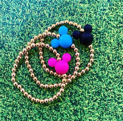 Mickey Mouse Beaded Bracelets - Etsy