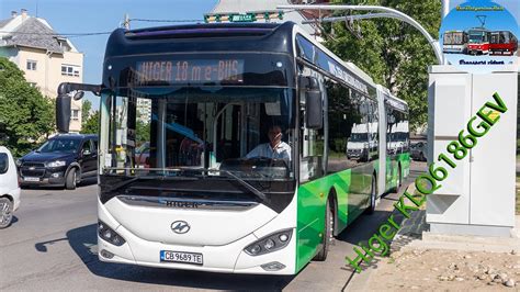 Higer Klq Gev Articulated Electric Bus On Tests In Sofia Youtube