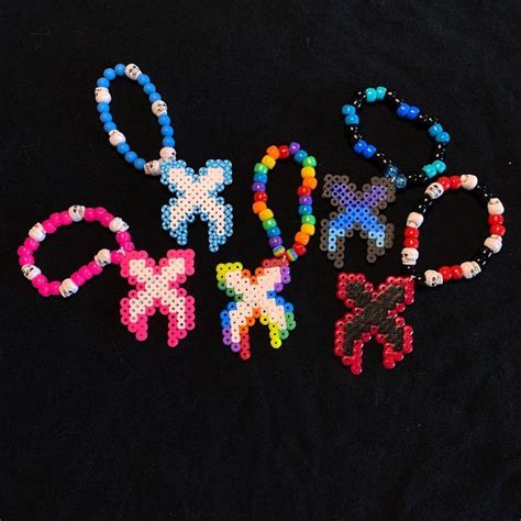 Mini Excision Kandi Perler Bracelets Etsy Kandi Excision Perler