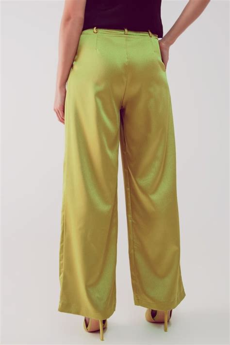 Q Palazzo Pleated Pants