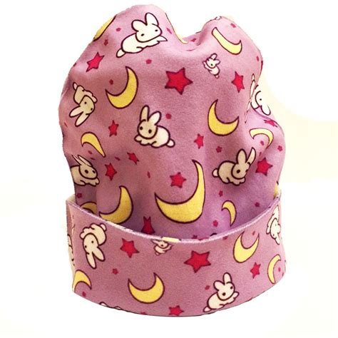 Usagi From Sailor Moons Print ★poly Fleece Warm Winter Hat Hat Is