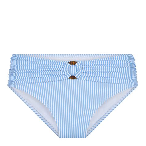 Blue Stripes Print Short Bikini Brief BrandAlley