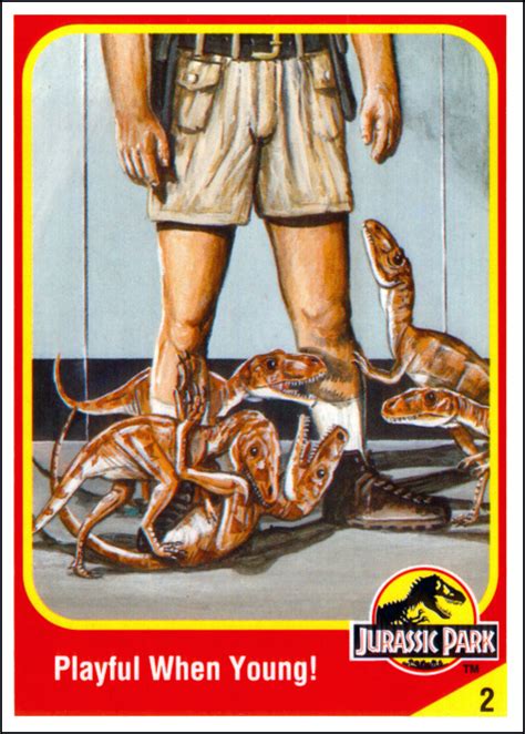 Jurassic Park Collector Card Jurassic Park Photo 43374931 Fanpop