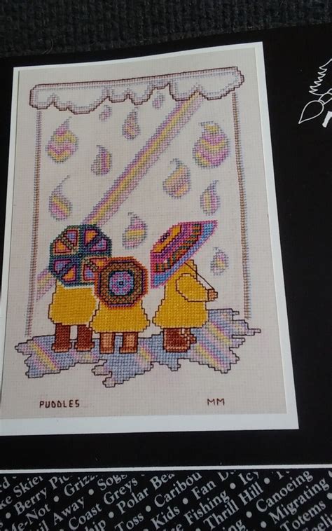 Cross Stitch Chart Only Meredith Mark Designs Puddles EBay