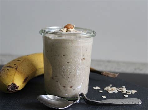 Oatmeal Mit Banane Und Erdnussmus Von Hatschibrummel Chefkoch